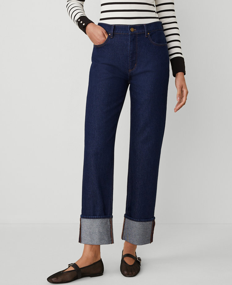 The Petite Cuffed Straight Jean