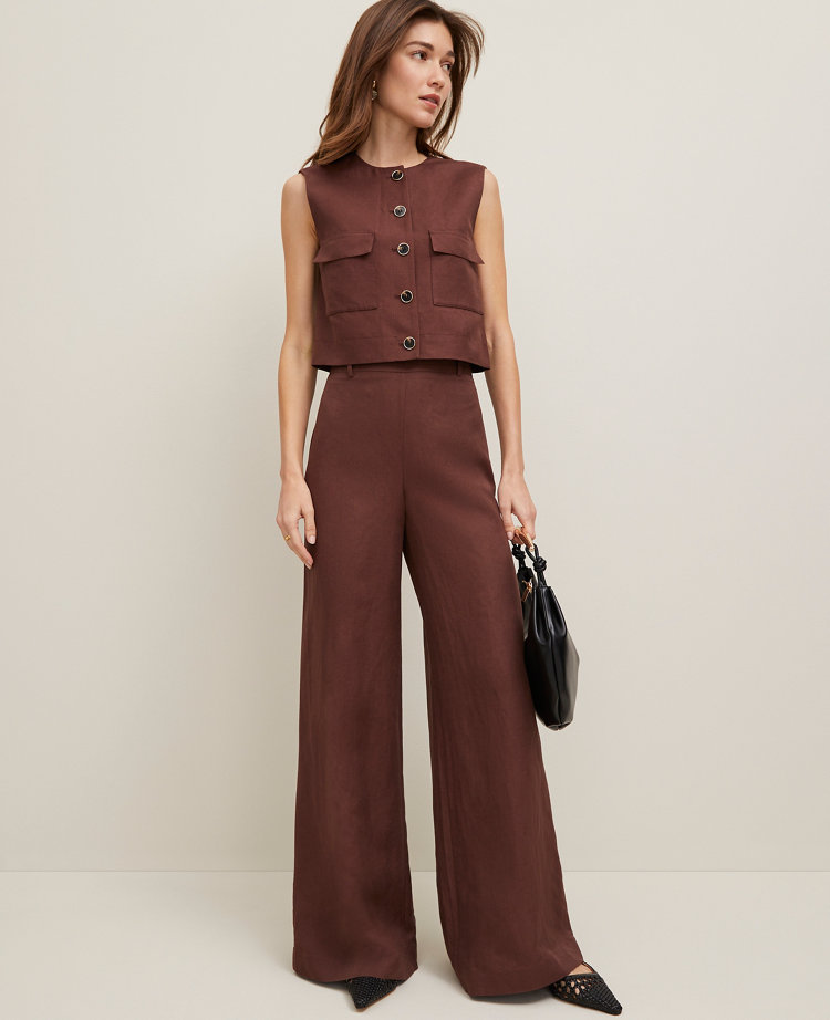 The Palazzo Pant in Linen Blend