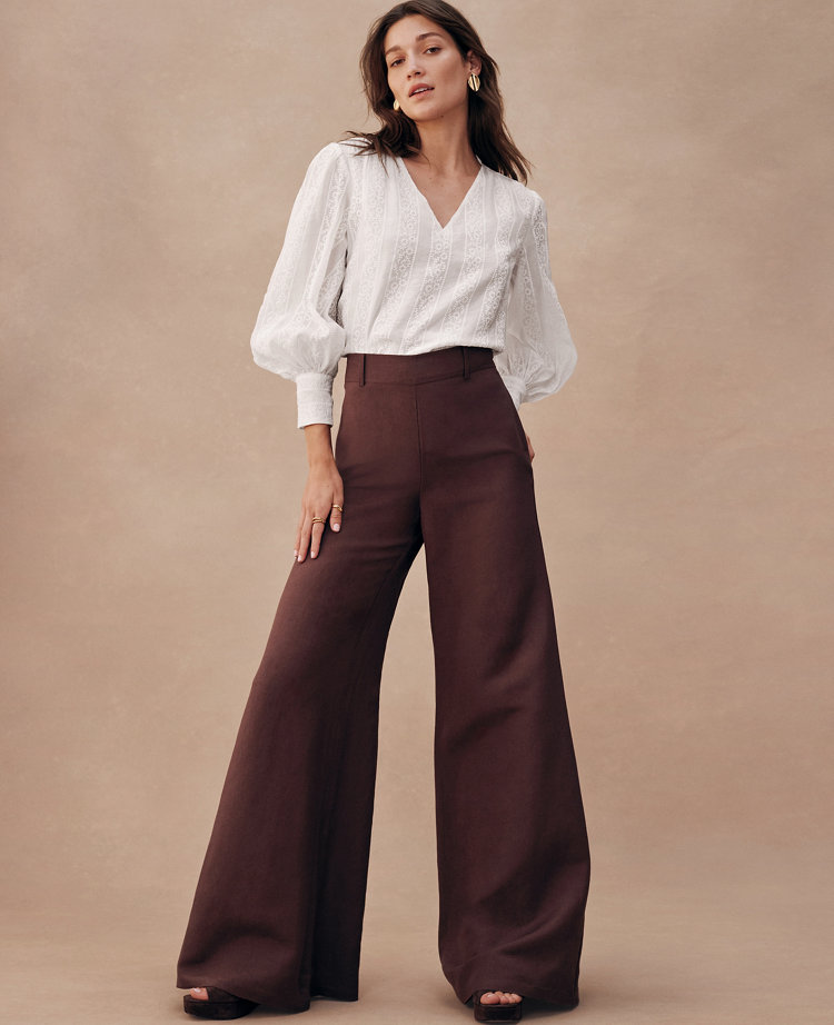 The Palazzo Pant in Linen Blend