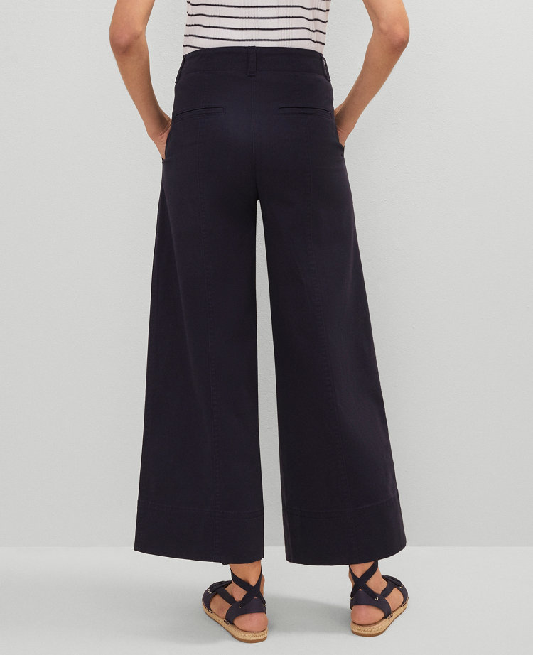 Weekend Collection Wide-Leg Ankle Pant