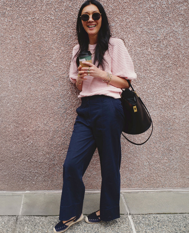 Weekend Collection Wide-Leg Ankle Pant