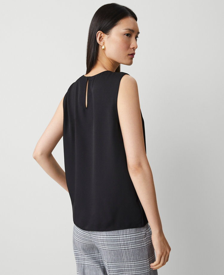 Petite Silky Crew Neck Shell