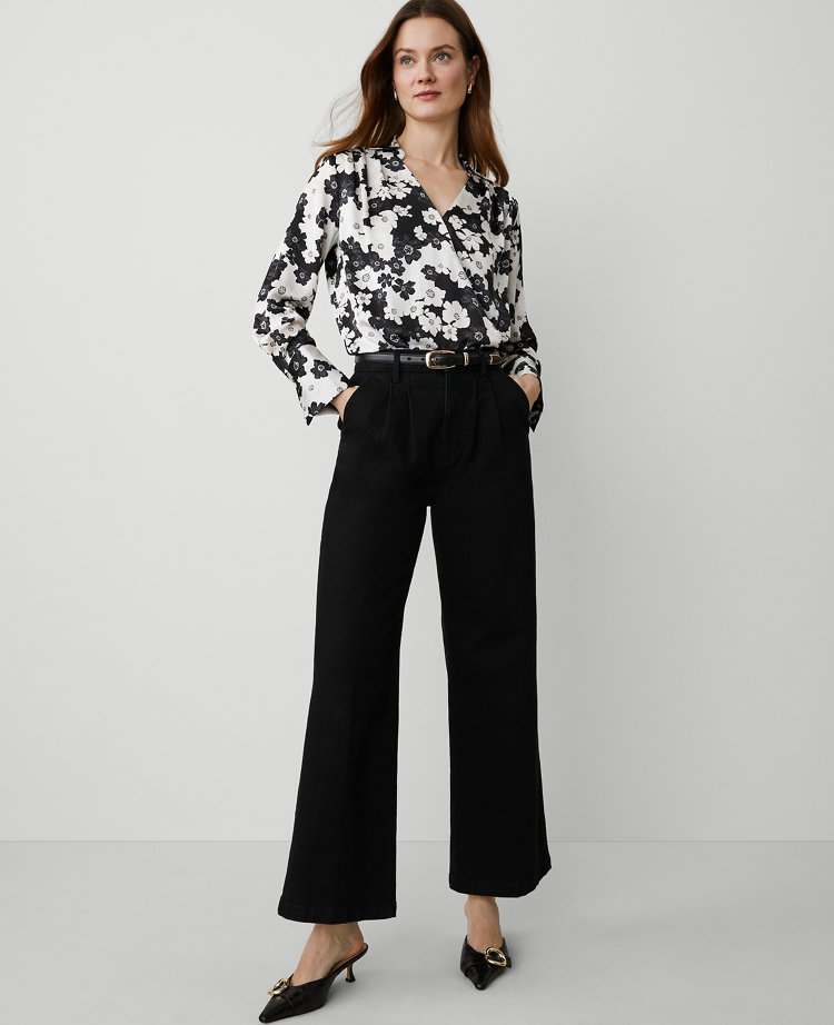 Floral Satin Wrap Bodysuit
