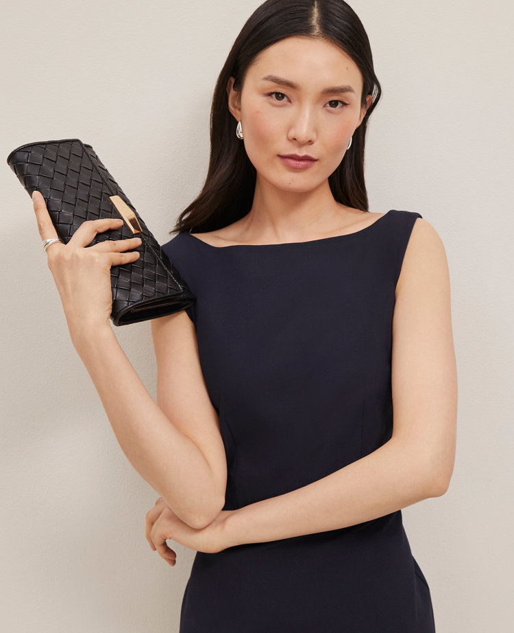 The Petite Boatneck Dress in Seasonless Stretch