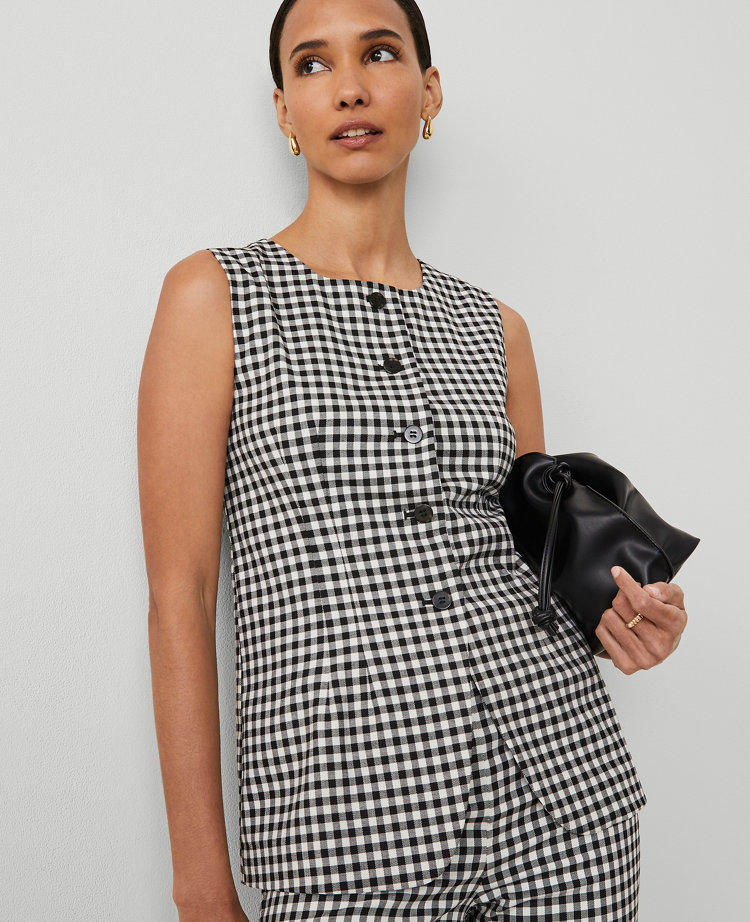 Gingham Vest Top