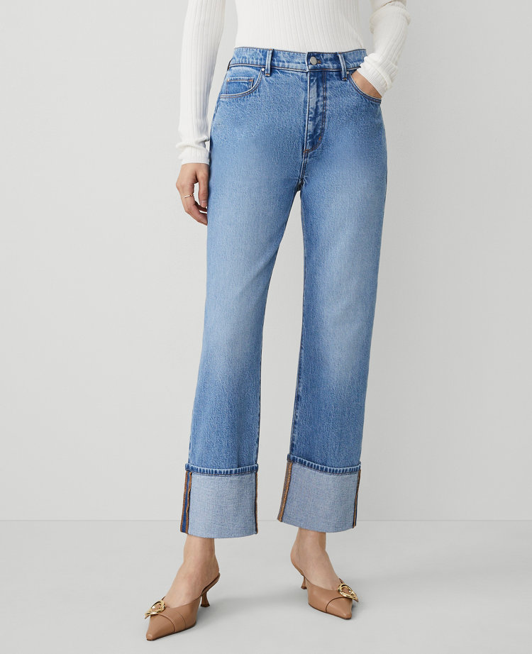 The Petite Cuffed Straight Jean