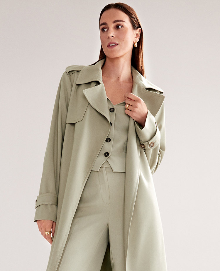 Petite Modern Trench Coat