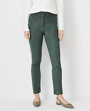 The Audrey Ankle Pant in Faux Suede carousel Product Image 1