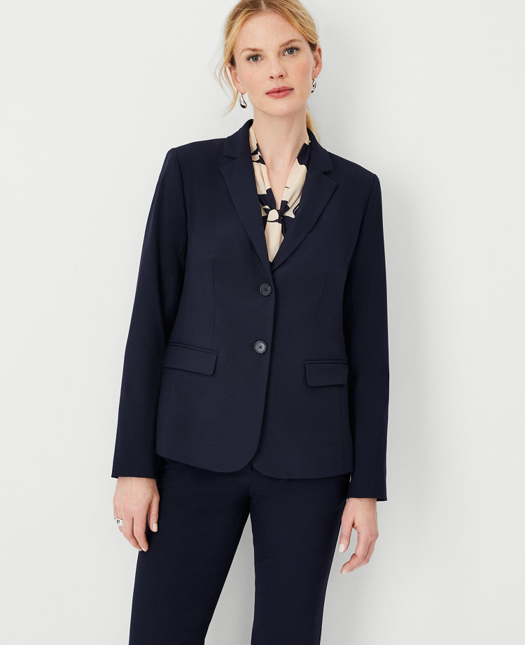 The Petite Long Double Breasted Blazer