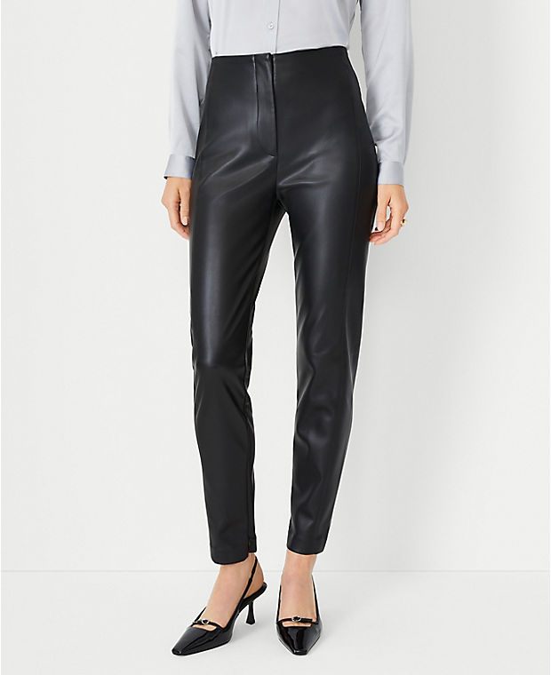 The Audrey Pant in Faux Leather