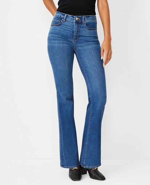 Tall Sculpting Pocket Mid Rise Boot Cut Jeans in Classic Rinse Wash