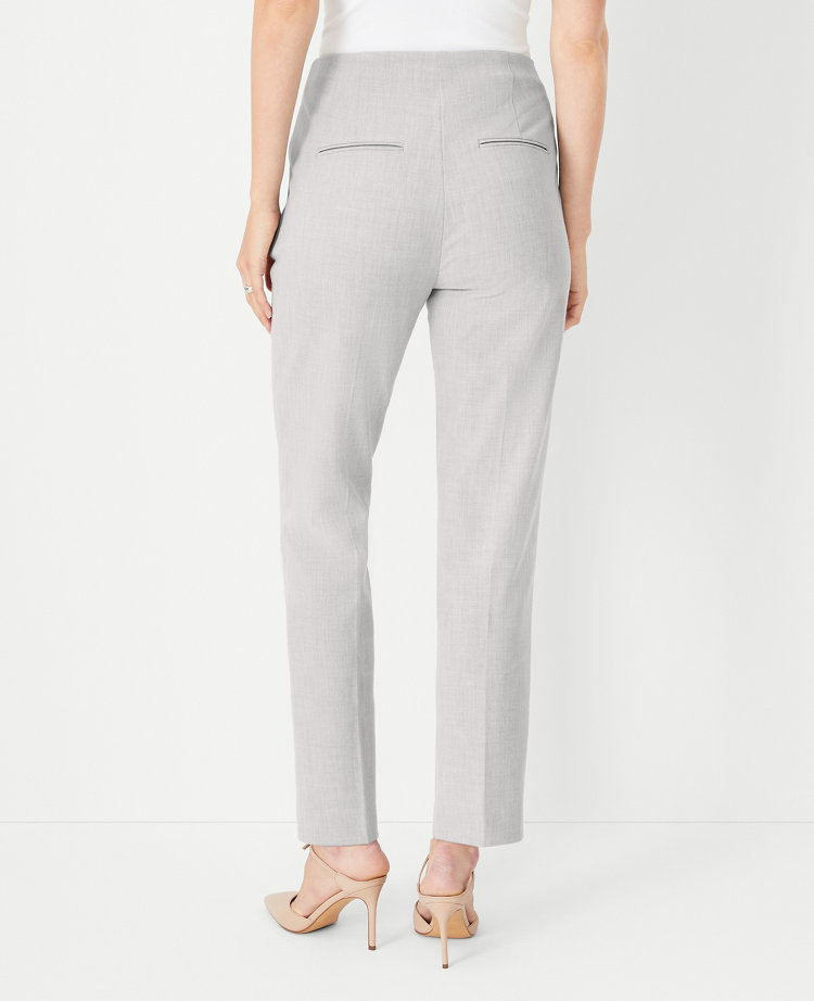 The High Rise Side Zip Ankle Pant in Bi-Stretch