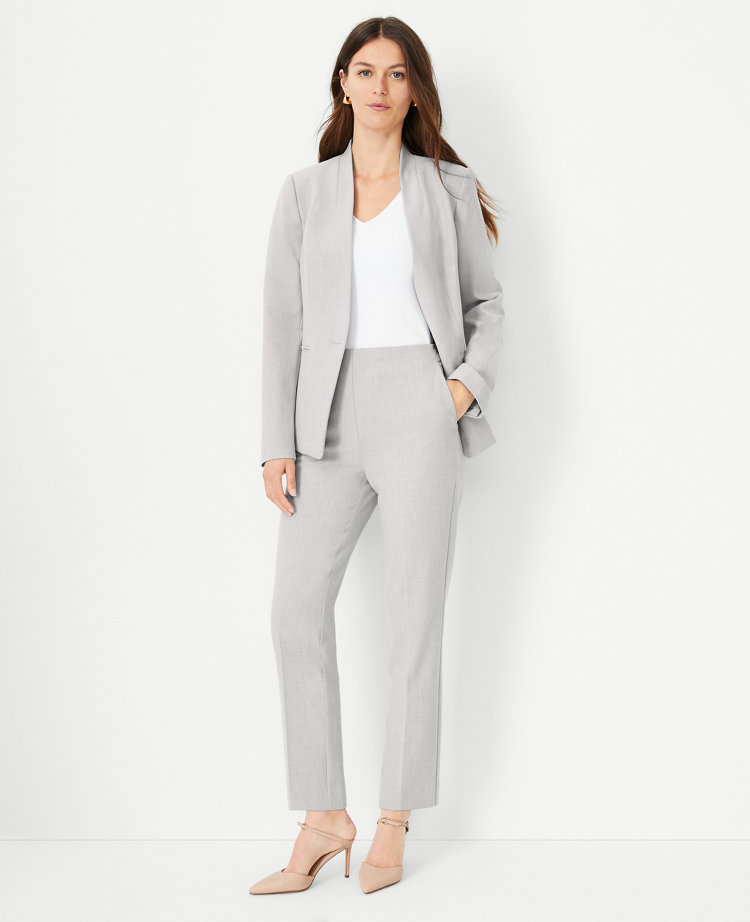 The High Rise Side Zip Ankle Pant in Bi-Stretch