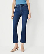 High Rise Boot Crop Jeans in Dark Wash carousel Product Image 1