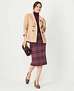Plaid Sweater Pencil Skirt carousel Product Image 3