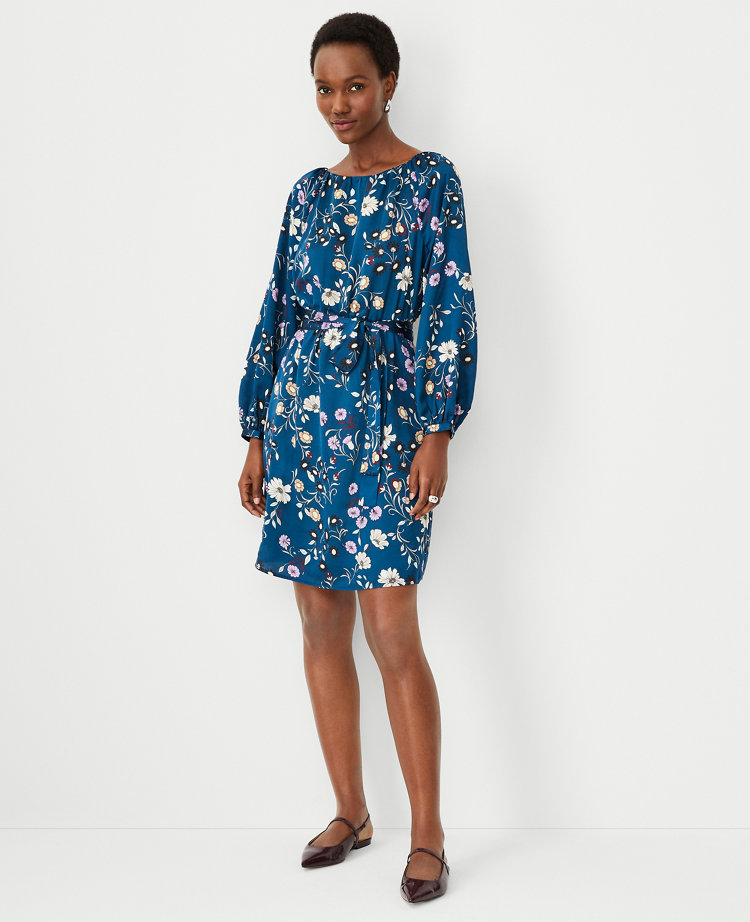 Ann taylor store floral wrap dress