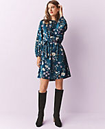 Floral Belted Flare Dress carousel Product Image 4