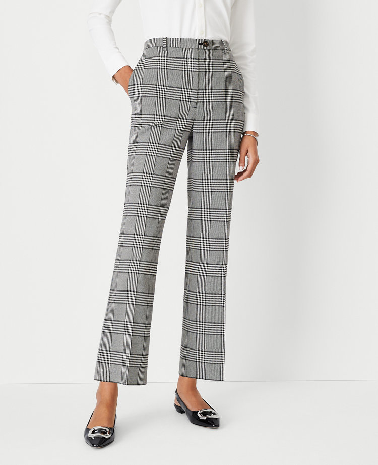 The Plaid Tab Waist Kick Crop Pant