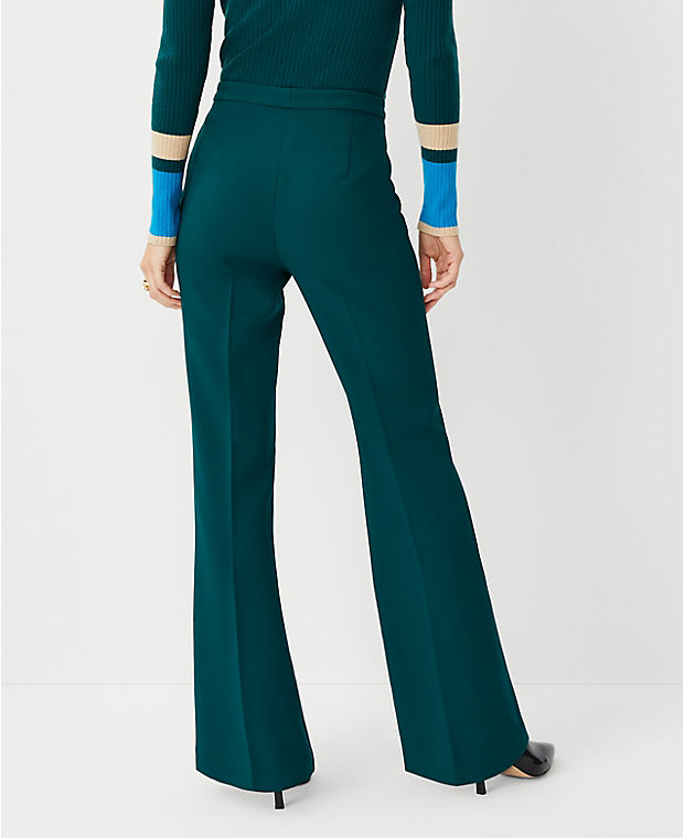 The Flare Trouser Pant in Double Crepe