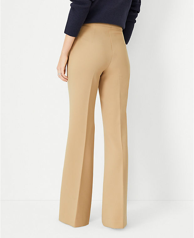 The Flare Trouser Pant in Double Crepe