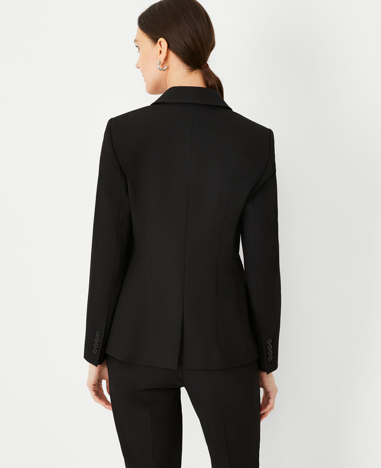 Ann Taylor The Fitted Double Breasted Blazer Bi-Stretch Women's