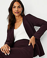 The Collarless Double Breasted Blazer in Fluid Crepe carousel Product Image 3