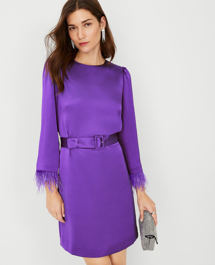 Ann taylor clearance purple dress