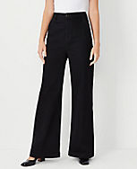 High Rise Trouser Jeans in Washed Black carousel Product Image 1