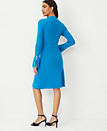 Ribbed Button Cuff Sweater Dress carousel Product Image 2