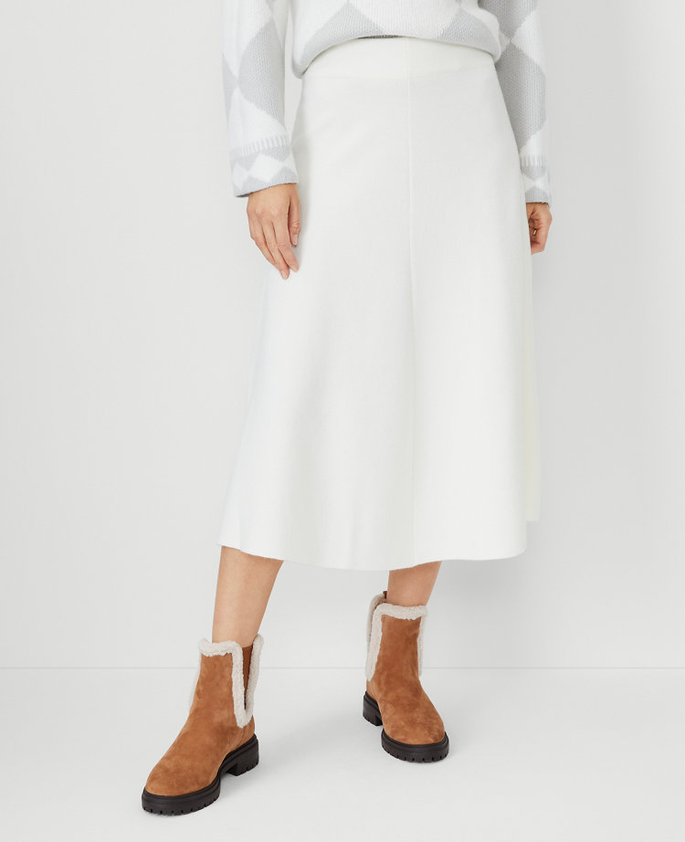 Full Midi Skirt - Winter White