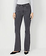 Mid Rise Boot Jeans in Mid Grey Wash carousel Product Image 1