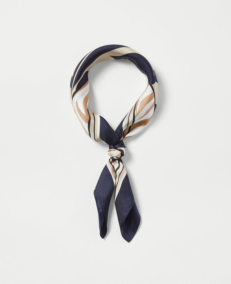 Leafed Silk Little Scarf