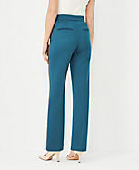 The Petite Pintucked Straight Pant in Double Knit carousel Product Image 2