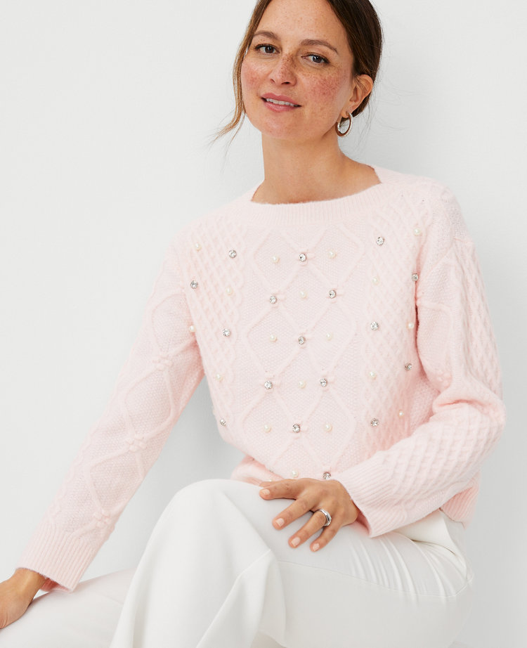 Womens hot sale blush sweater