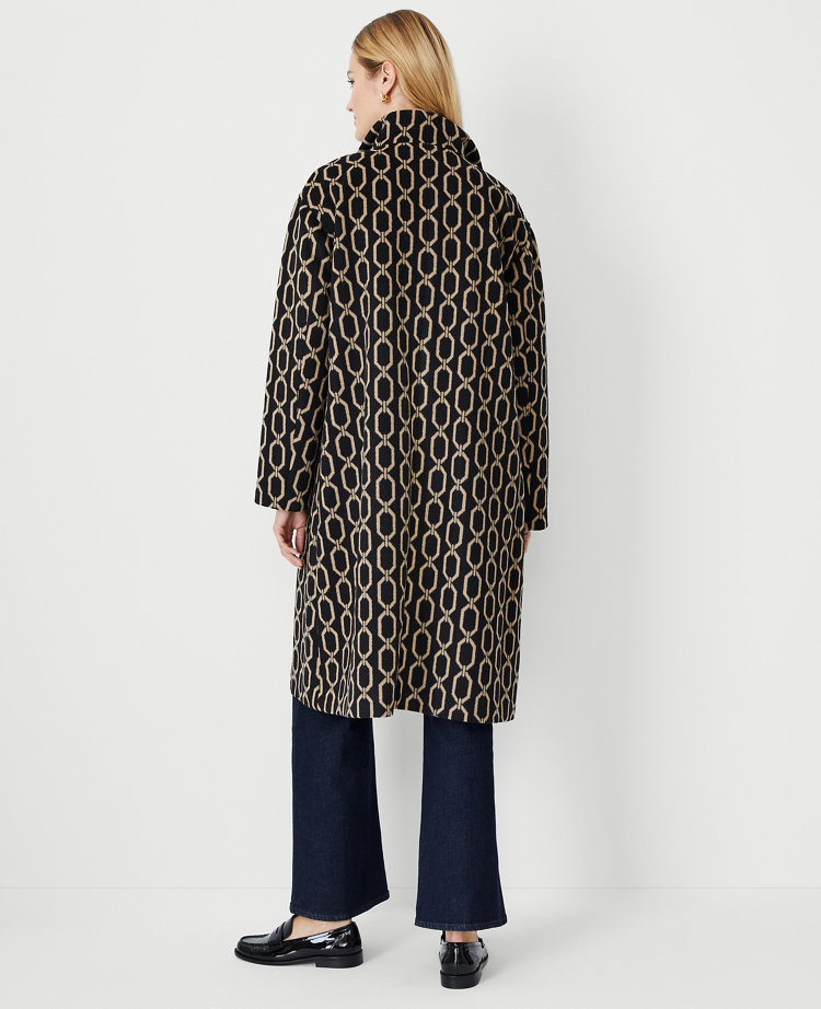 Link Wool Blend Stand Collar Coat