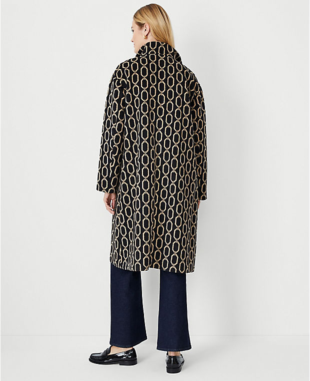 Link Wool Blend Stand Collar Coat