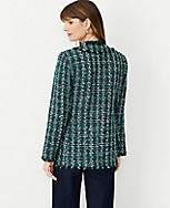Shimmer Tweed V-Neck Cardigan Jacket carousel Product Image 2