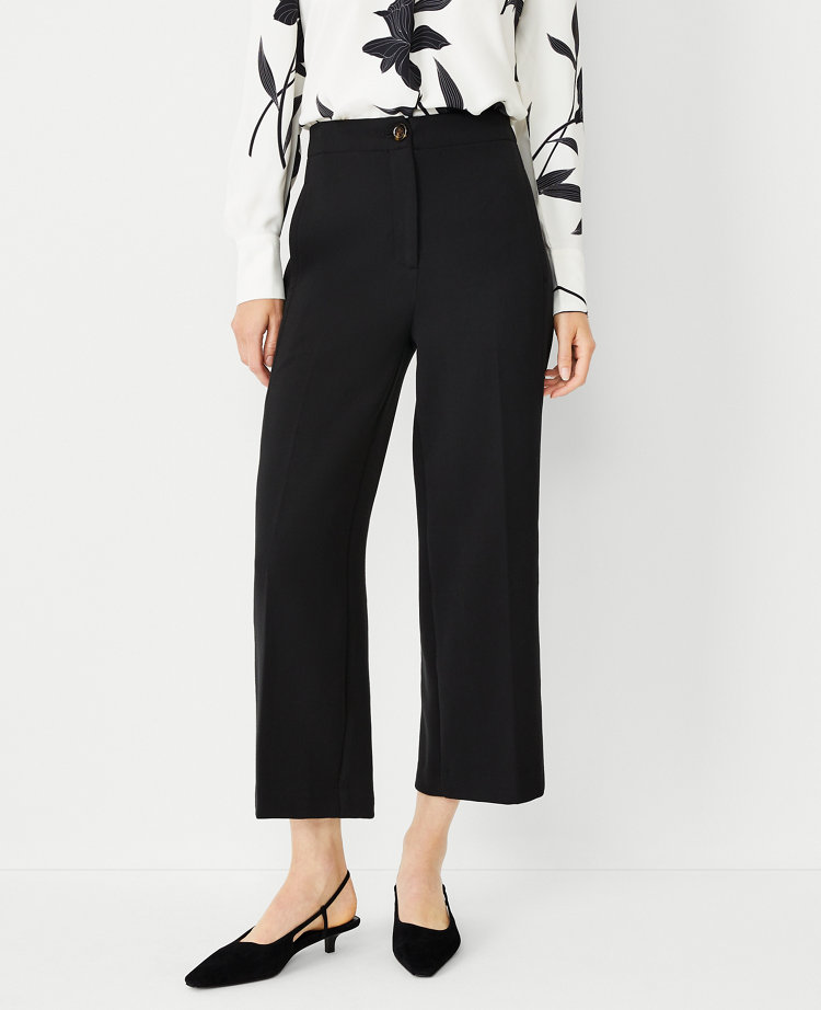 The Petite Kate Wide Leg Crop Pant - Curvy Fit