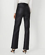 Coated High Rise Straight Jeans in Black carousel Product Image 2