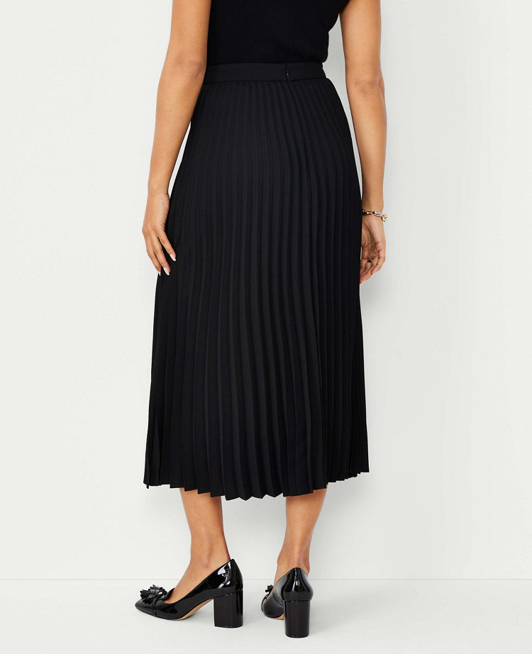 Petite Pleated Midi Skirt