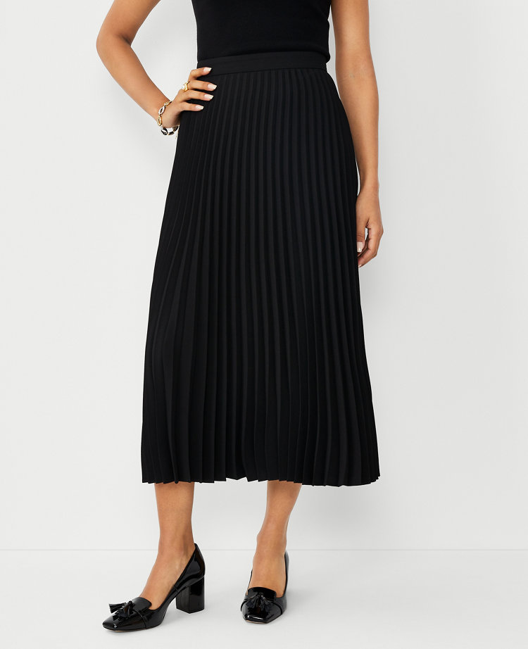 Petite midi 2025 skirt pleated