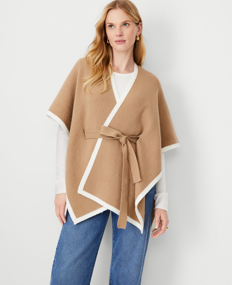 Ann taylor poncho outlet coat