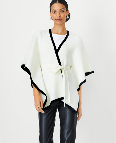 Belted Wrap Poncho