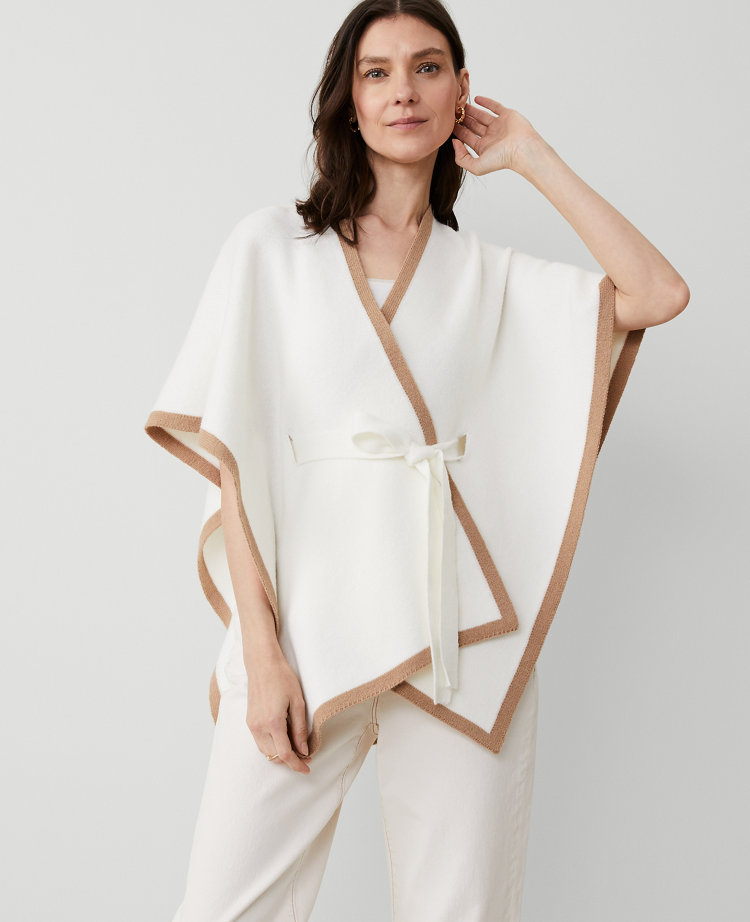 Belted Wrap Poncho