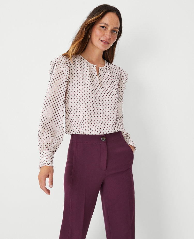 Petite cheap ruffle blouse