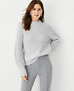 Shimmer Mock Neck Sweater carousel Product Image 3