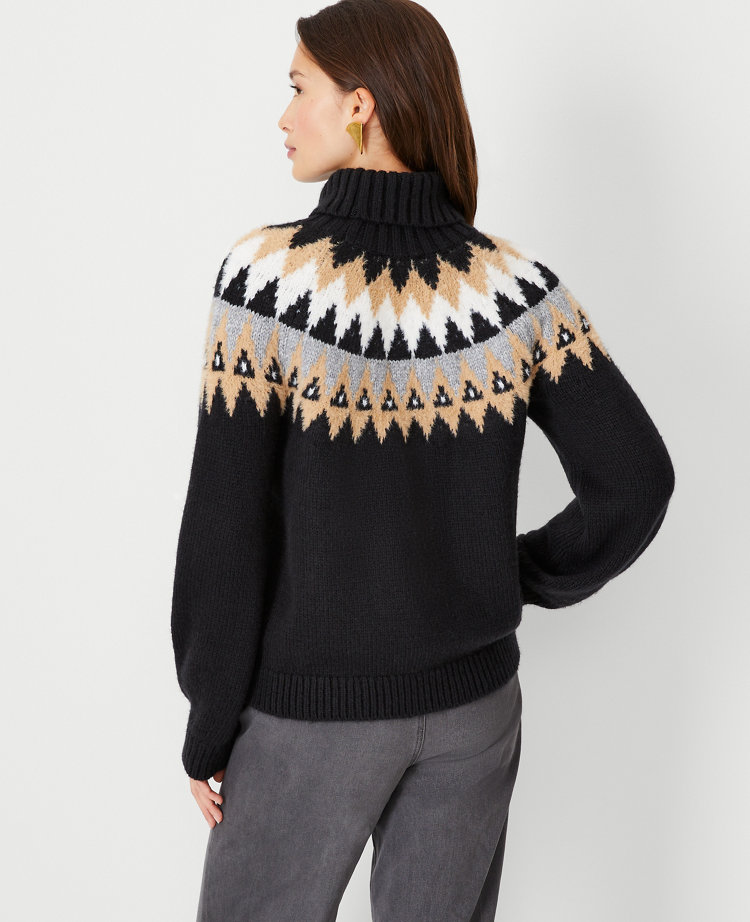 Petite Fair Isle Turtleneck Sweater