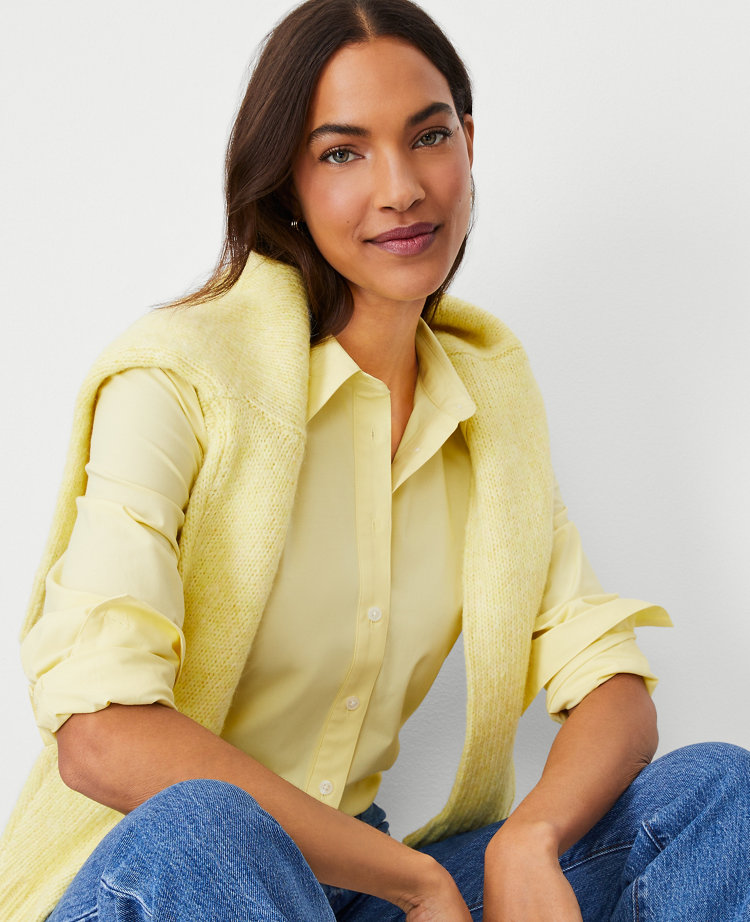 Women's Yellow Tops, Blouses & Shirts Ann Taylor