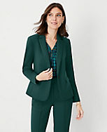 The Perfect One Button Blazer in Double Knit carousel Product Image 1