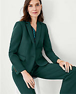 The Perfect One Button Blazer in Double Knit carousel Product Image 3